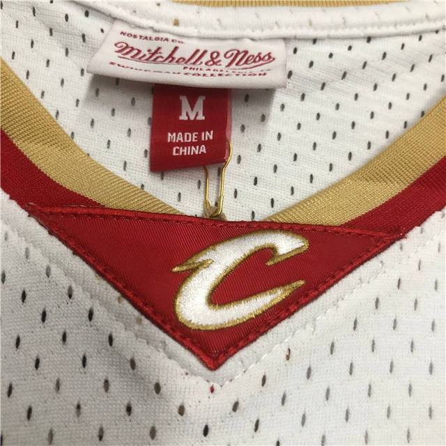LEBRON JAMES CLEVELAND CAVALIERS THROWBACK JERSEY (HEAT APPLIED) - Prime Reps