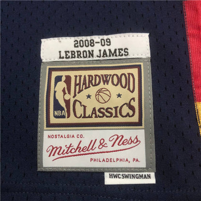 LEBRON JAMES CLEVELAND CAVALIERS THROWBACK JERSEY (HEAT APPLIED) - Prime Reps