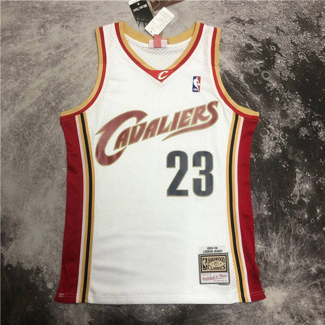 LEBRON JAMES CLEVELAND CAVALIERS THROWBACK JERSEY (HEAT APPLIED) - Prime Reps