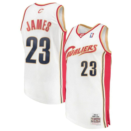 LEBRON JAMES CLEVELAND CAVALIERS THROWBACK JERSEY (HEAT APPLIED) - Prime Reps