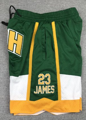 LEBRON JAMES IRISH HIGH SCHOOL BASKETBALL SHORTS Prime Reps