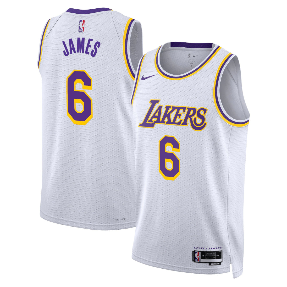 LEBRON JAMES LOS ANGELES LAKERS ASSOCIATION JERSEY - Prime Reps