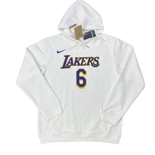 LEBRON JAMES LOS ANGELES LAKERS COTTON PULLOVER HOODIE - Prime Reps