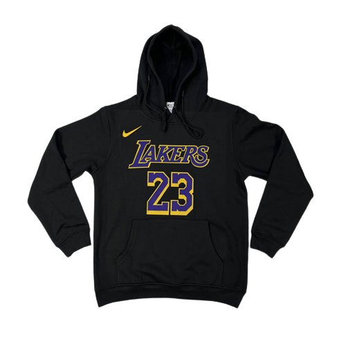 LEBRON JAMES LOS ANGELES LAKERS COTTON PULLOVER HOODIE - Prime Reps