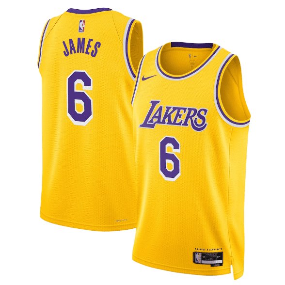 LEBRON JAMES LOS ANGELES LAKERS ICON JERSEY - Prime Reps