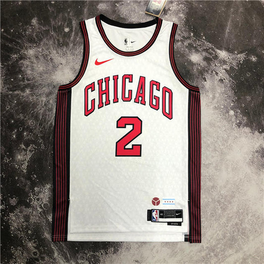 2 Lonzo Ball Men's Basketball Jersey, Chicago Bulls 2022 Season