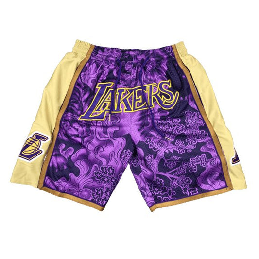 LOS ANGELES LAKERS POCKETS CHINESE NEW YEAR EDITION BASKETBALL SHORTS - Prime Reps