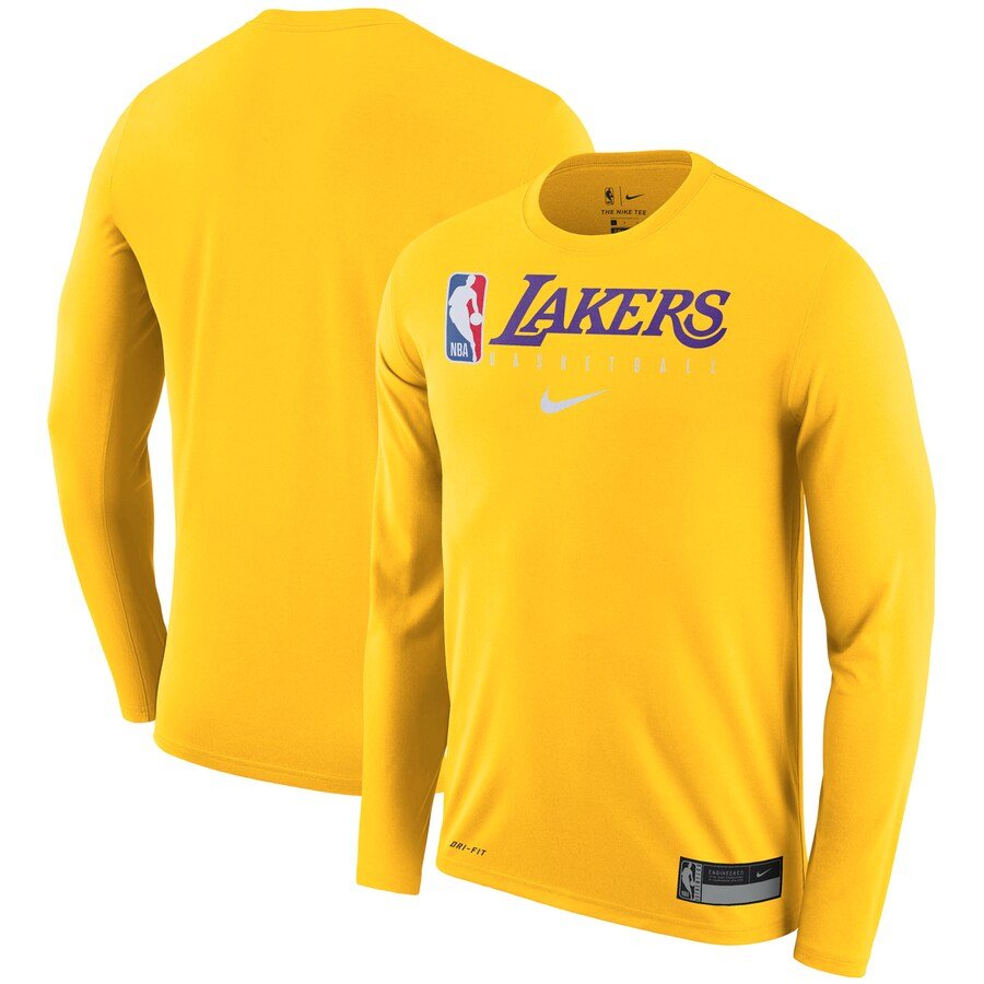 LOS ANGELES LAKERS PRACTICE LONG SLEEVE - Prime RepsLos Angeles Lakers, Practice, Long Sleeve, Fan Gear, Team Logo, Comfortable, Durable, Classic Fit, Machine Washable, Team Spirit.