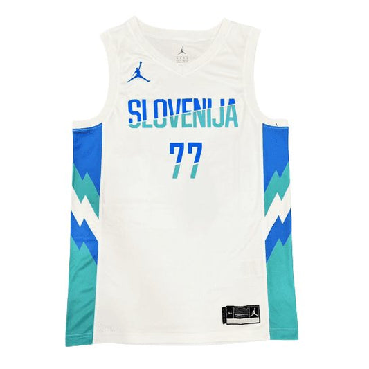 LUKA DONCIC NATIONAL TEAM SLOVENIA WHITE JERSEY - Prime Reps