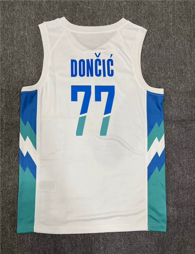 LUKA DONCIC NATIONAL TEAM SLOVENIA WHITE JERSEY - Prime Reps