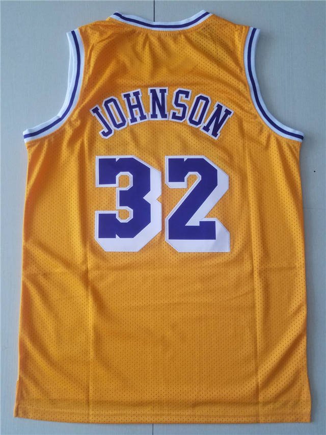 MAGIC JOHNSON LOS ANGELES LAKERS THROWBACK JERSEY - Prime Reps