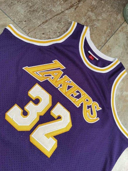 MAGIC JOHNSON LOS ANGELES LAKERS THROWBACK JERSEY - Prime Reps