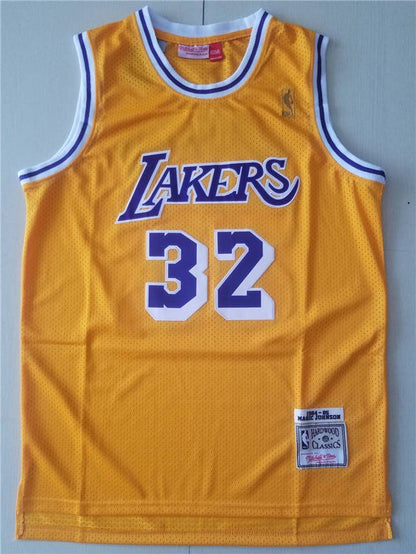 MAGIC JOHNSON LOS ANGELES LAKERS THROWBACK JERSEY - Prime Reps