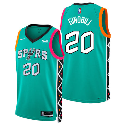 MANU GINOBILI SAN ANTONIO SPURS 2022-23 CITY EDITION JERSEY - Prime Reps