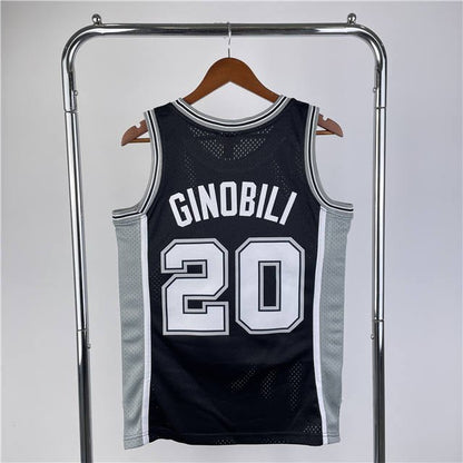 MANU GINOBILI SAN ANTONIO SPURS THROWBACK JERSEY (HEAT APPLIED) - Prime Reps