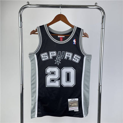 MANU GINOBILI SAN ANTONIO SPURS THROWBACK JERSEY (HEAT APPLIED) - Prime Reps
