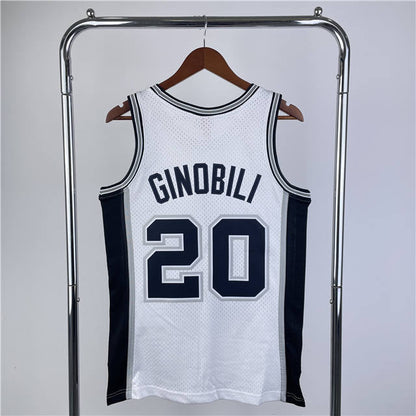MANU GINOBILI SAN ANTONIO SPURS THROWBACK JERSEY (HEAT APPLIED) - Prime Reps