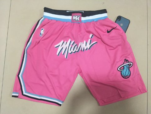 Miami Heat Pink Throwback Shorts in 2023