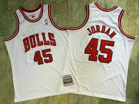 White jordan outlet 45 jersey