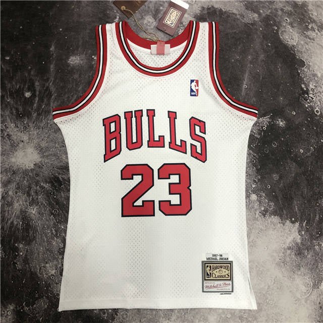 MICHAEL JORDAN CHICAGO BULLS THROWBACK JERSEY (HEAT APPLIED) - Prime Reps