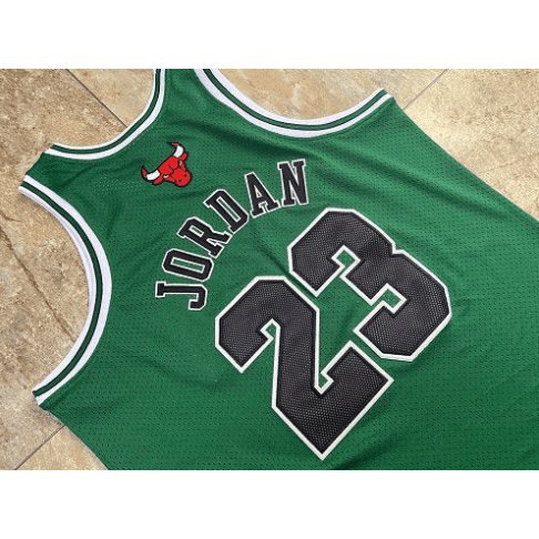 MICHAEL JORDAN CHICAGO BULLS THROWBACK JERSEY ST. PATRICK'S DAY - Prime Reps