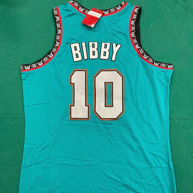 MIKE BIBBY MEMPHIS GRIZZLIES VANCOUVER THROWBACK JERSEY - Prime Reps