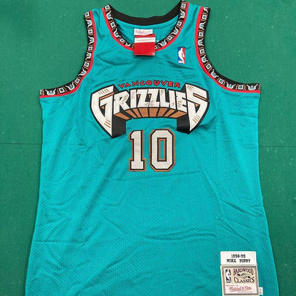 MIKE BIBBY MEMPHIS GRIZZLIES VANCOUVER THROWBACK JERSEY - Prime Reps