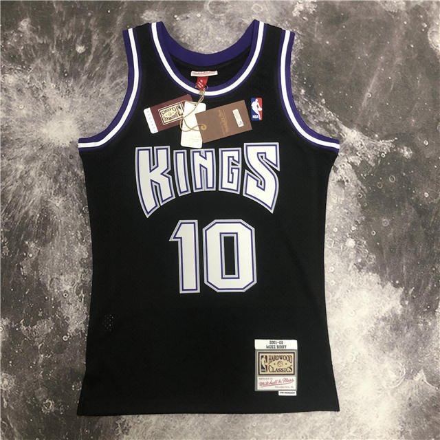 MIKE BIBBY SACRAMENTO KINGS THROWBACK JERSEY (HEAT APPLIED) - Prime Reps