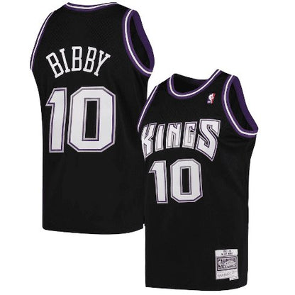 MIKE BIBBY SACRAMENTO KINGS THROWBACK JERSEY (HEAT APPLIED) - Prime Reps