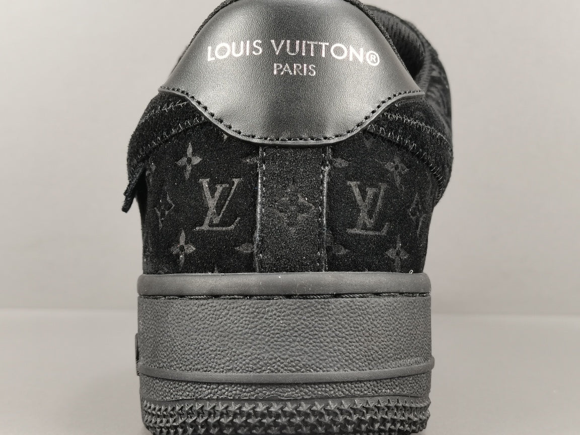 nike air force 1 x L**is vuitton black/black