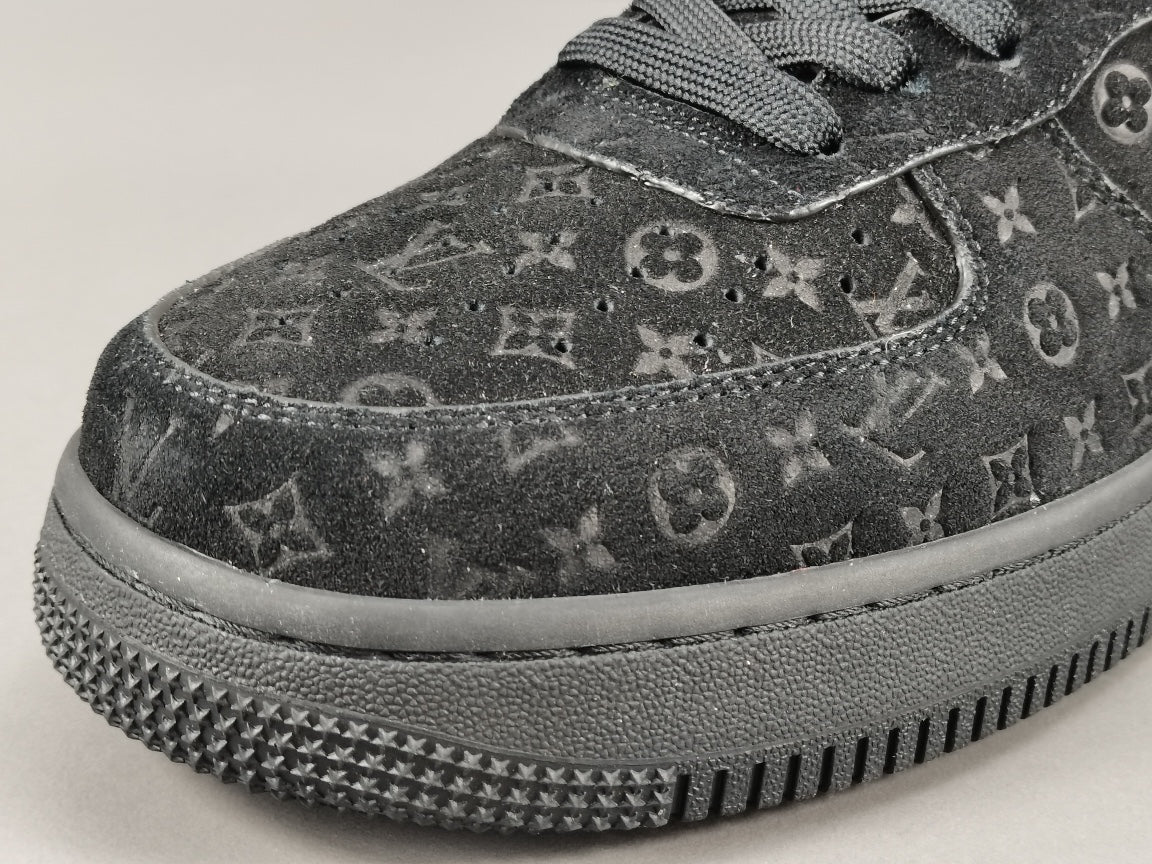 nike air force 1 x L**is vuitton black/black