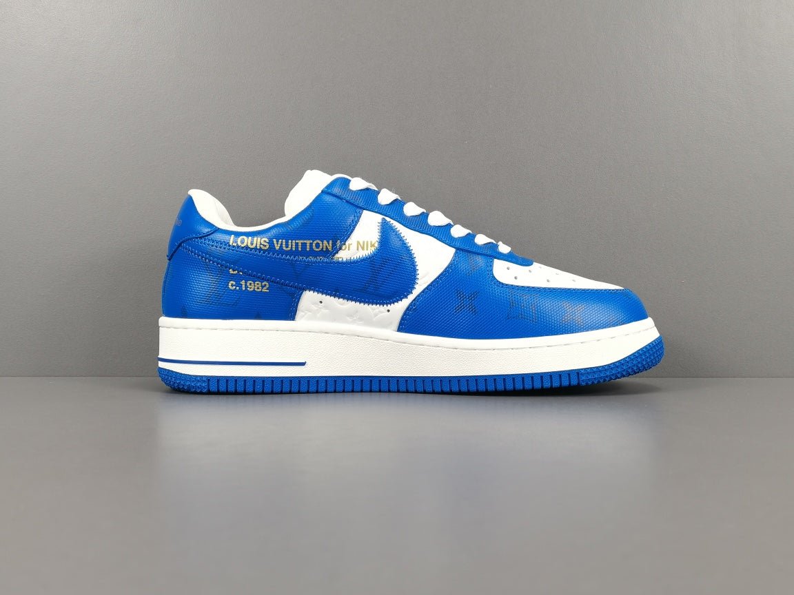 nike air force 1 x L**is vuitton blue/white