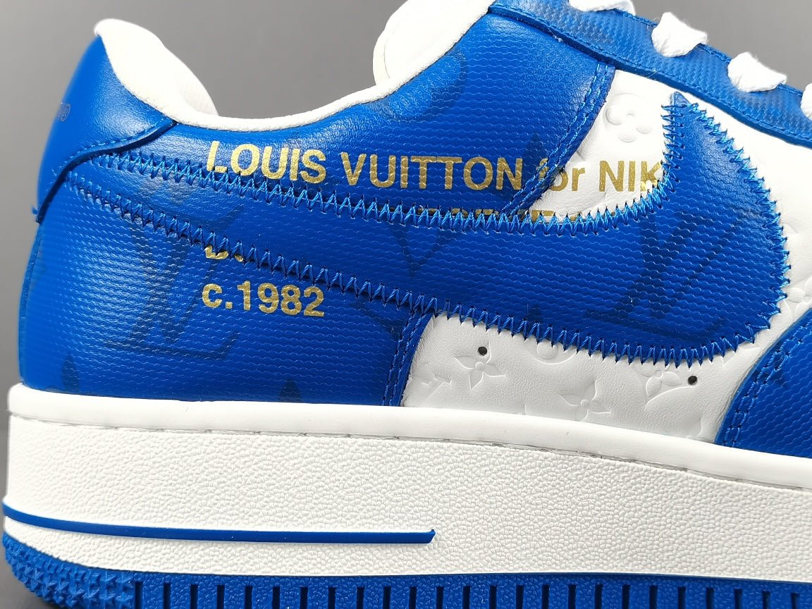 nike air force 1 x L**is vuitton blue/white