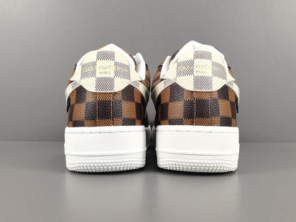 NIKE AIR FORCE 1 x LOUIS VUITTON BROWN - Prime Reps