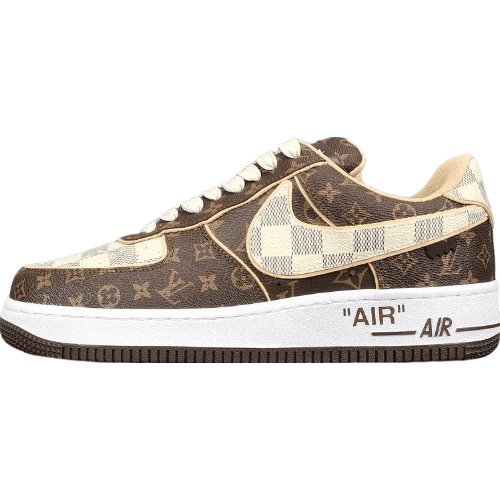 NIKE AIR FORCE 1 x LOUIS VUITTON BROWN - Prime Reps