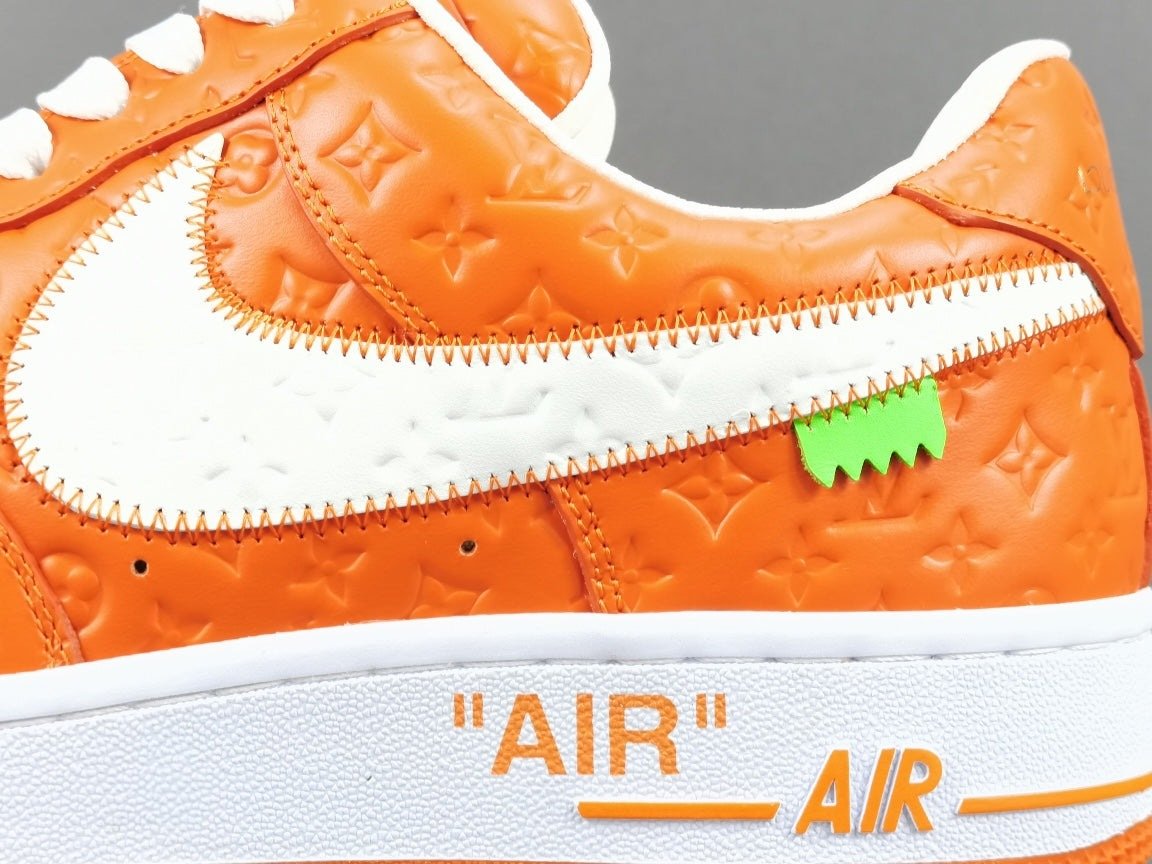 nike air force 1 x L**is vuitton orange