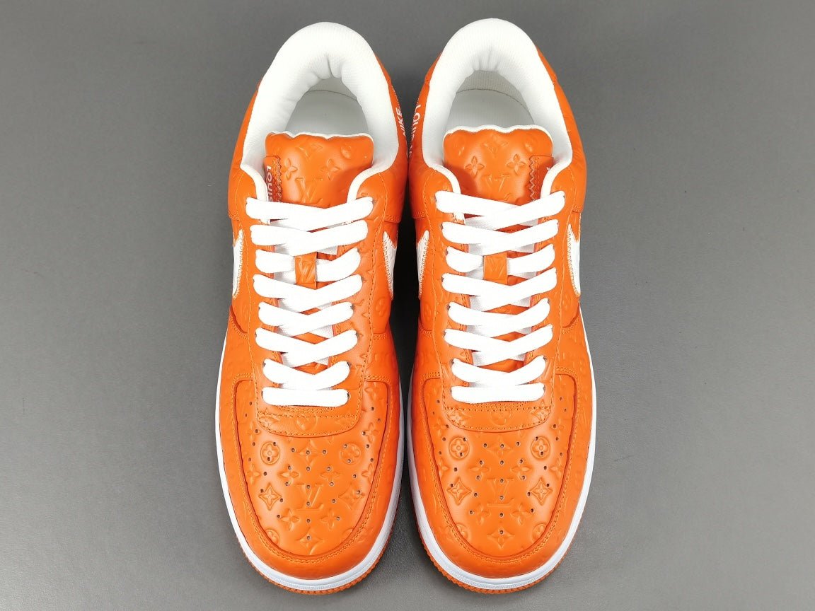 nike air force 1 x L**is vuitton orange