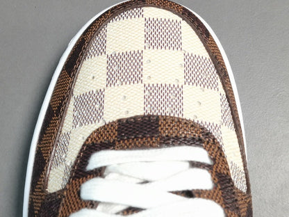 NIKE AIR FORCE 1 x LOUlS VUlTTON BROWN/WHITE - Prime Reps