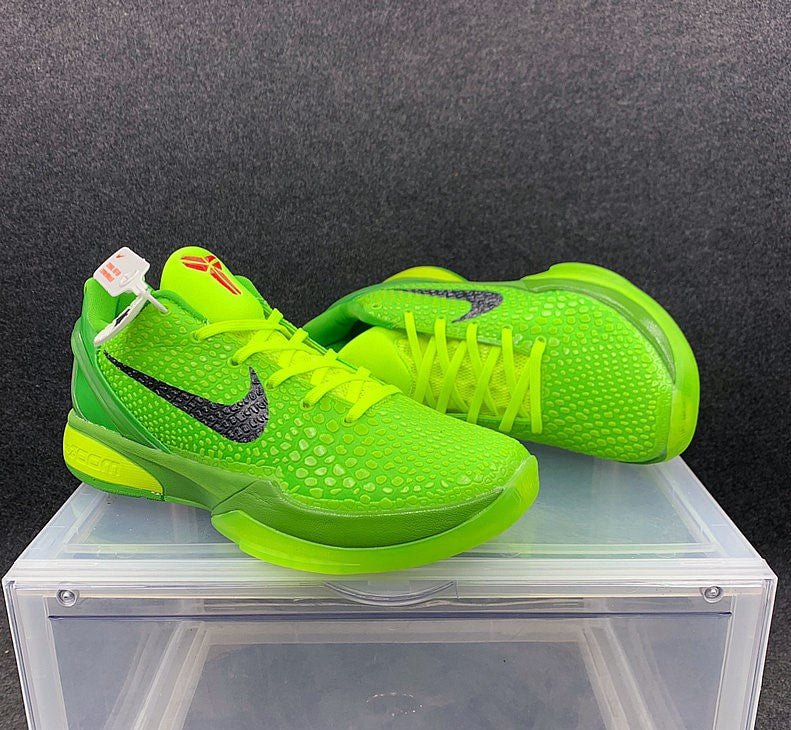 Zoom kobe 6 shop 'grinch' men's sneakers