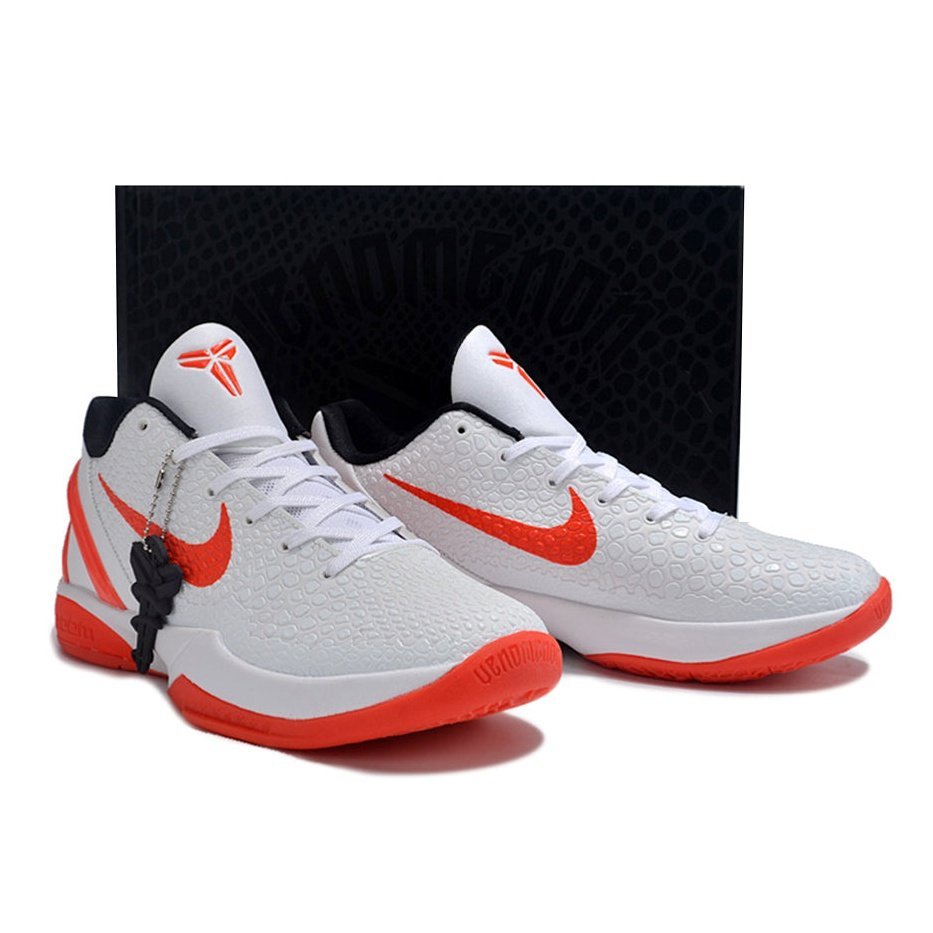 Red and hot sale white kobe shoes