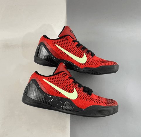 Kobe 9 low store black and red