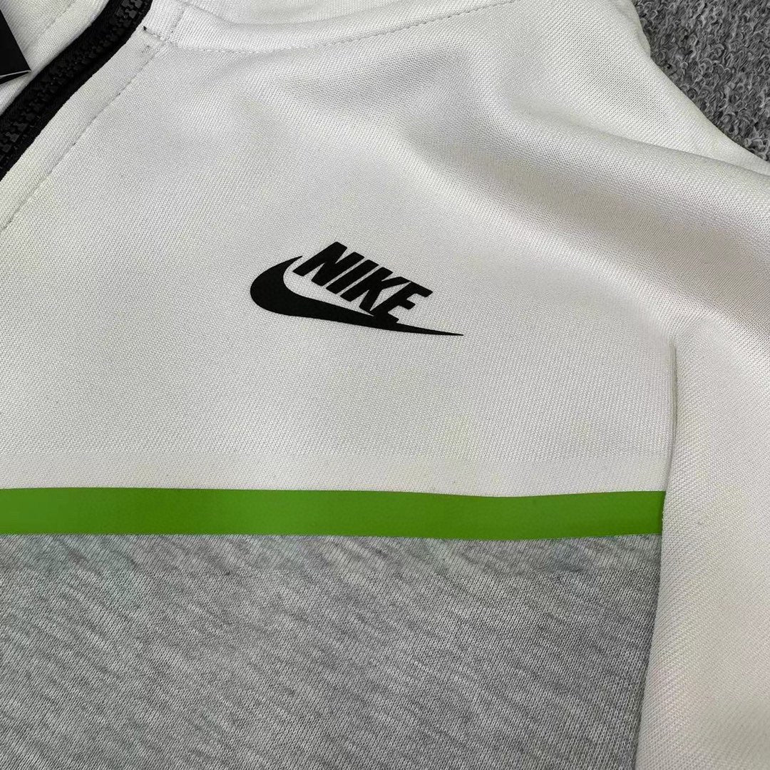 Grey and lime discount green nike hoodie