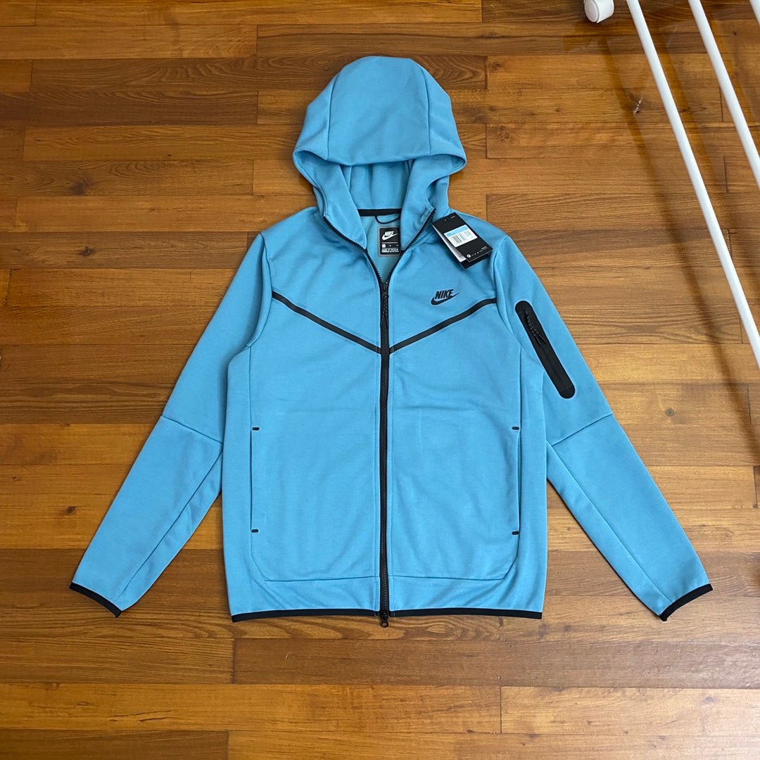 Blue tech fleece clearance hoodie