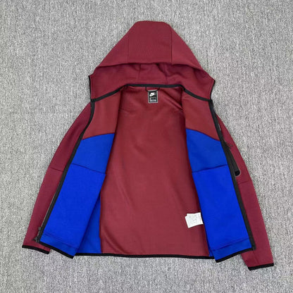 NIKE TECH FLEECE HOODIE x SANGRIA/GAME ROYAL - Prime Reps