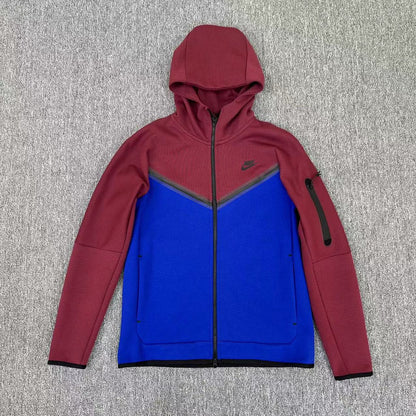 NIKE TECH FLEECE HOODIE x SANGRIA/GAME ROYAL - Prime Reps