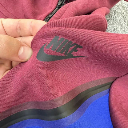 NIKE TECH FLEECE HOODIE x SANGRIA/GAME ROYAL - Prime Reps