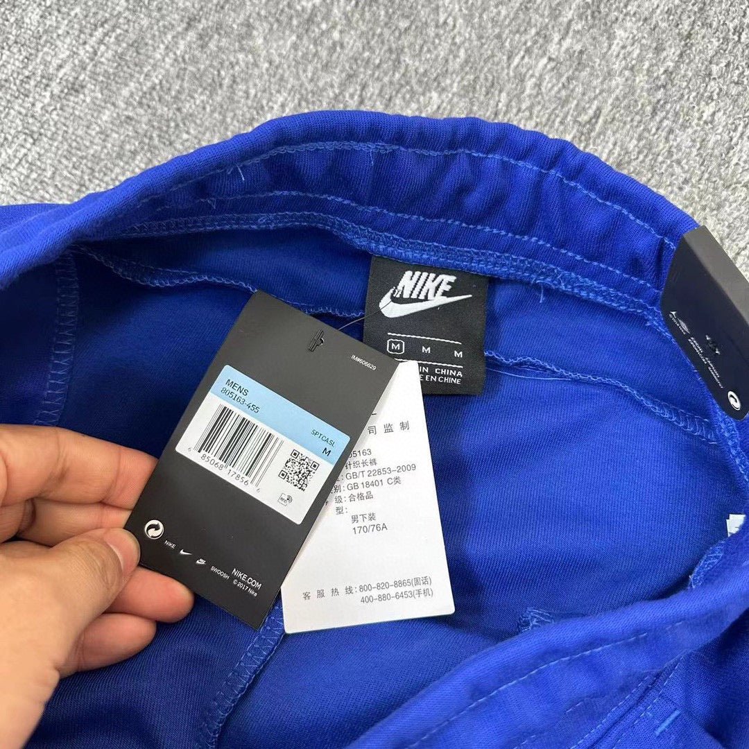 Nike blue hotsell fleece pants