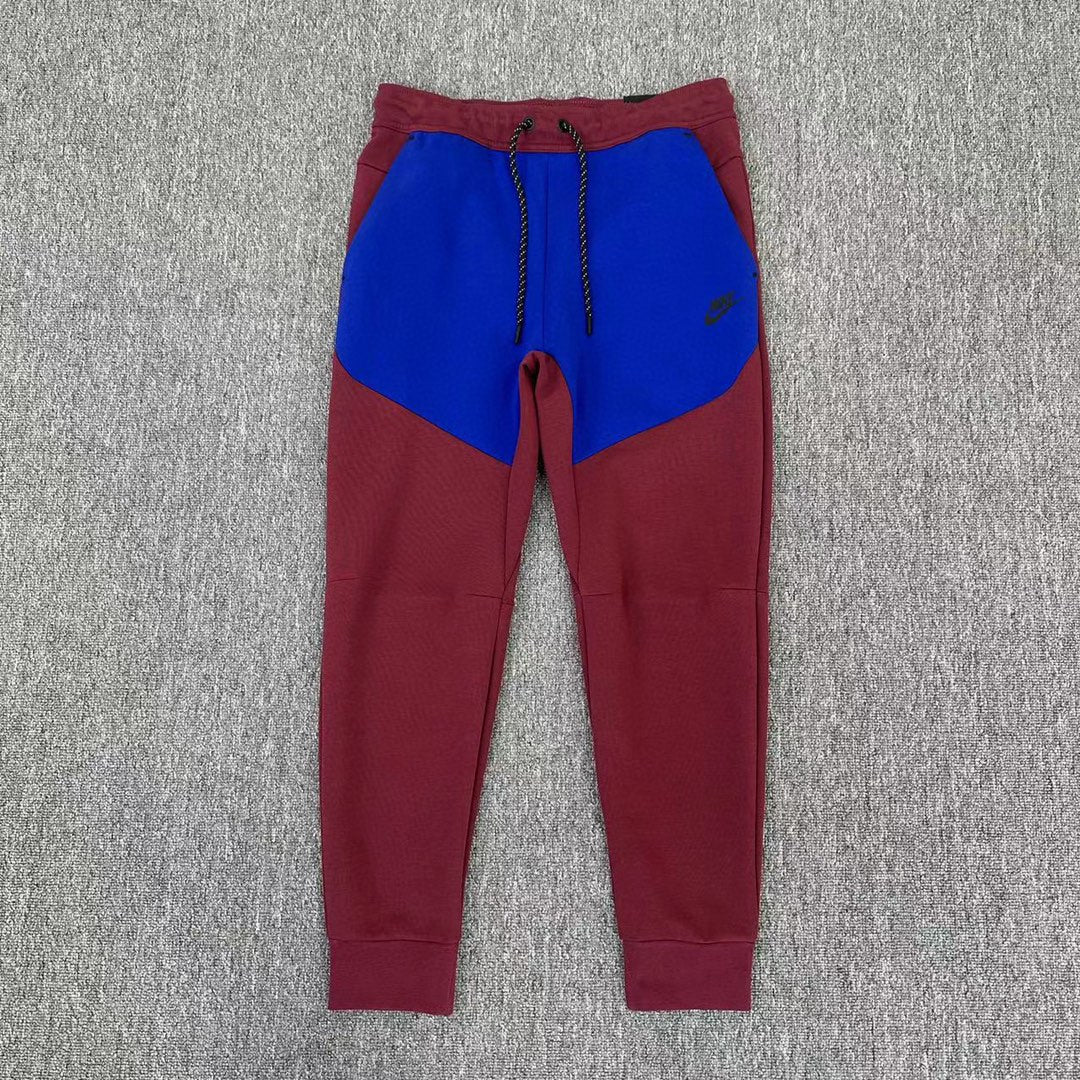 Nike tech fleece red on sale pants