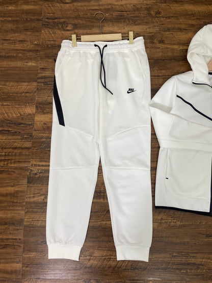 NIKE TECH FLEECE PANTS x WHITE/BLACK - Prime Reps