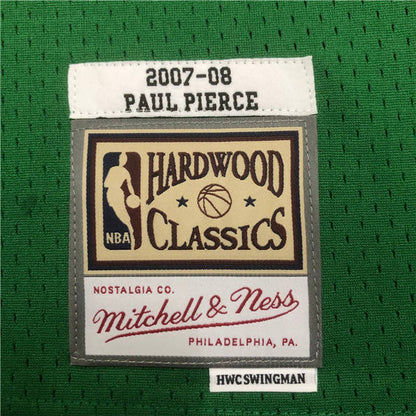 PAUL PIERCE BOSTON CELTICS THROWBACK JERSEY (HEAT APPLIED) - Prime Reps